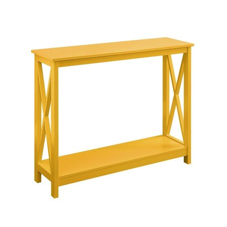CONVENIENCE CONCEPTS Oxford Console Table with Shelf Yellow HI2539828
